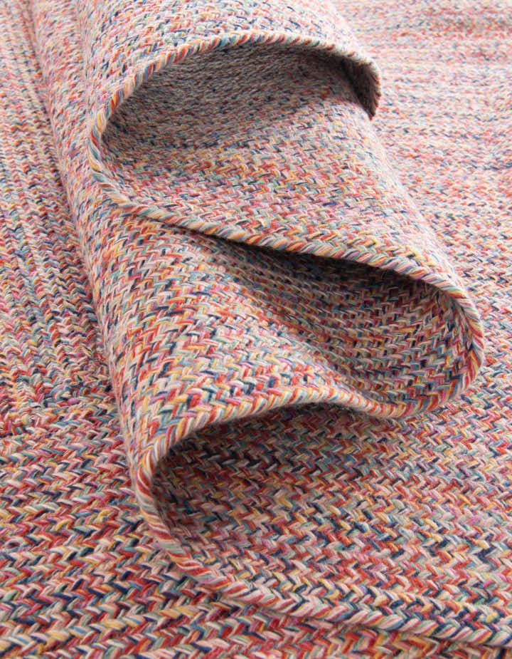 5' 3 x 5' 3 Easy-Clean Eco Verse Washable Indoor / Outdoor Round Rug