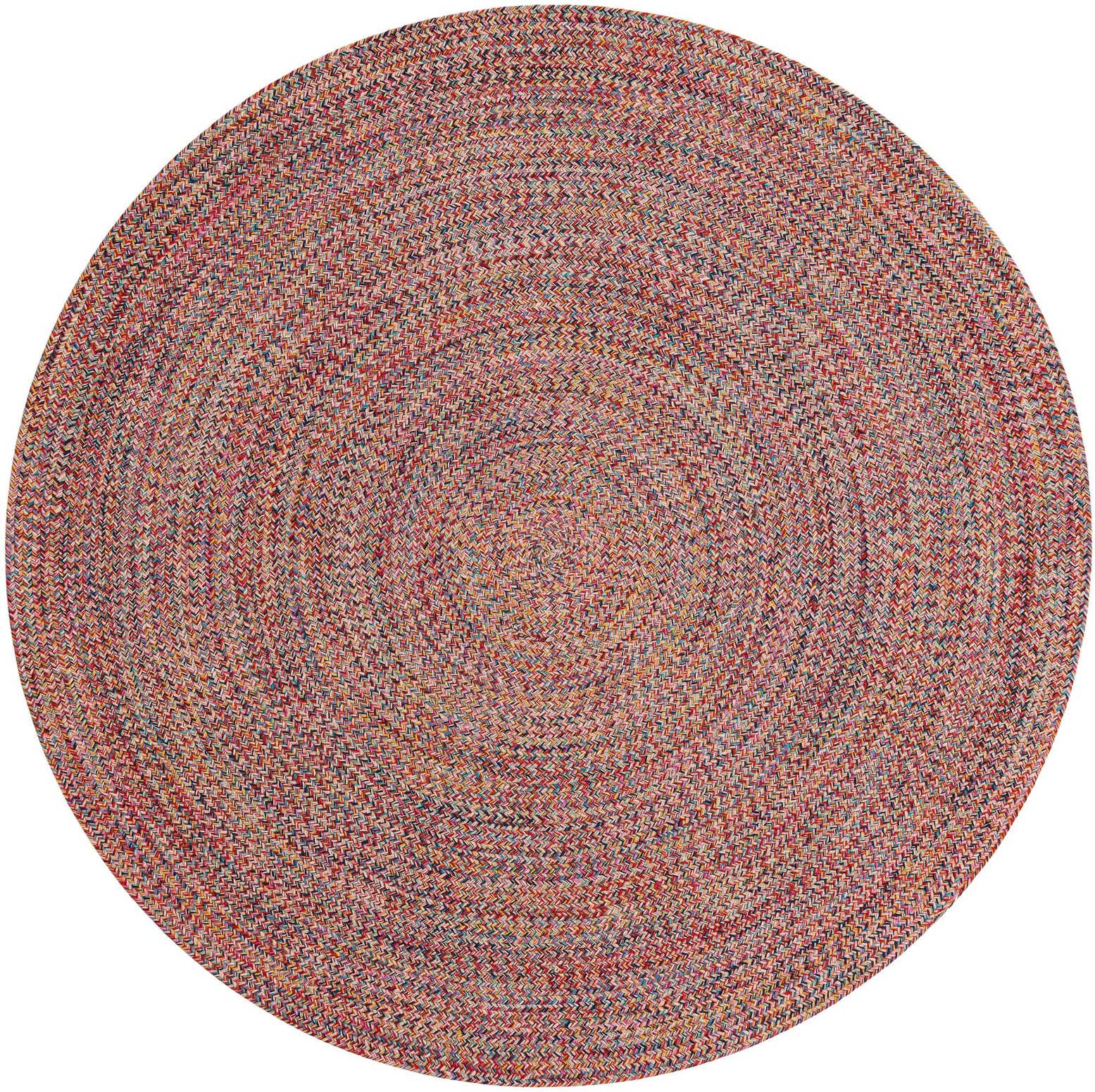 5' 3 x 5' 3 Easy-Clean Eco Verse Washable Indoor / Outdoor Round Rug