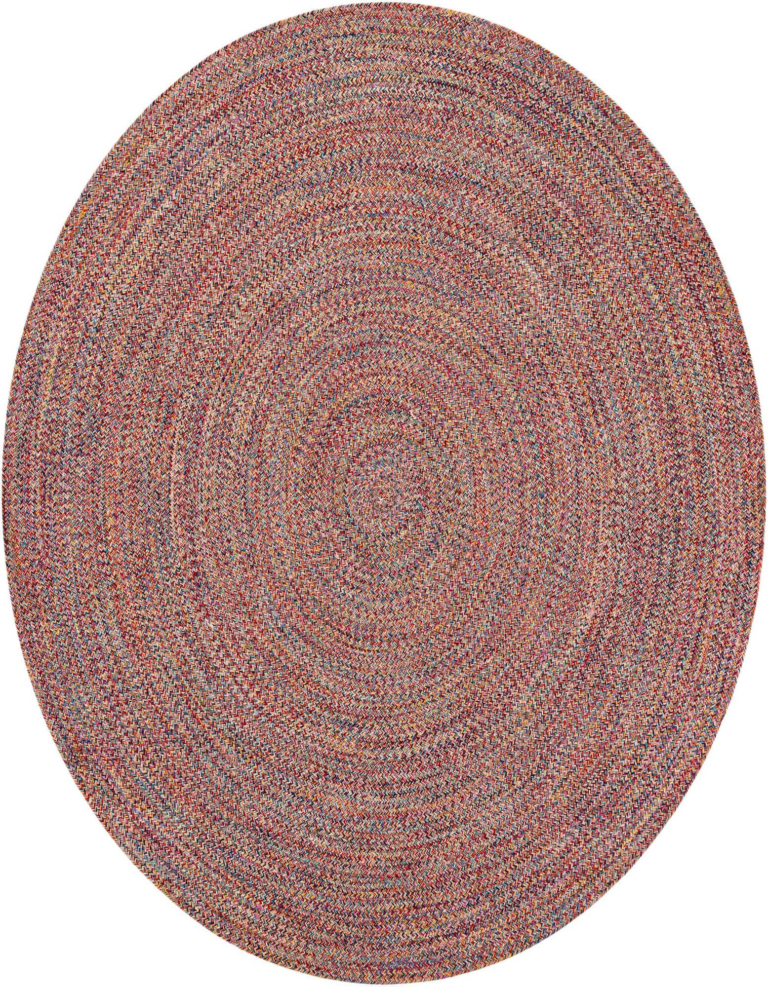 7' 10 x 7' 10 Easy-Clean Eco Verse Washable Indoor / Outdoor Round Rug