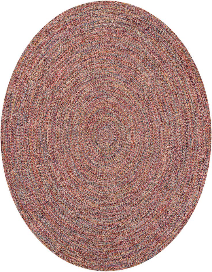 Detail image of 7' 10 x 7' 10 Easy-Clean Eco Verse Washable Indoor / Outdoor Round Rug