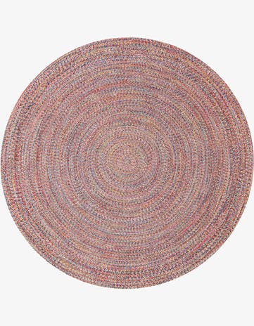 10' x 10' Easy-Clean Eco Verse Washable Indoor / Outdoor Round Rug