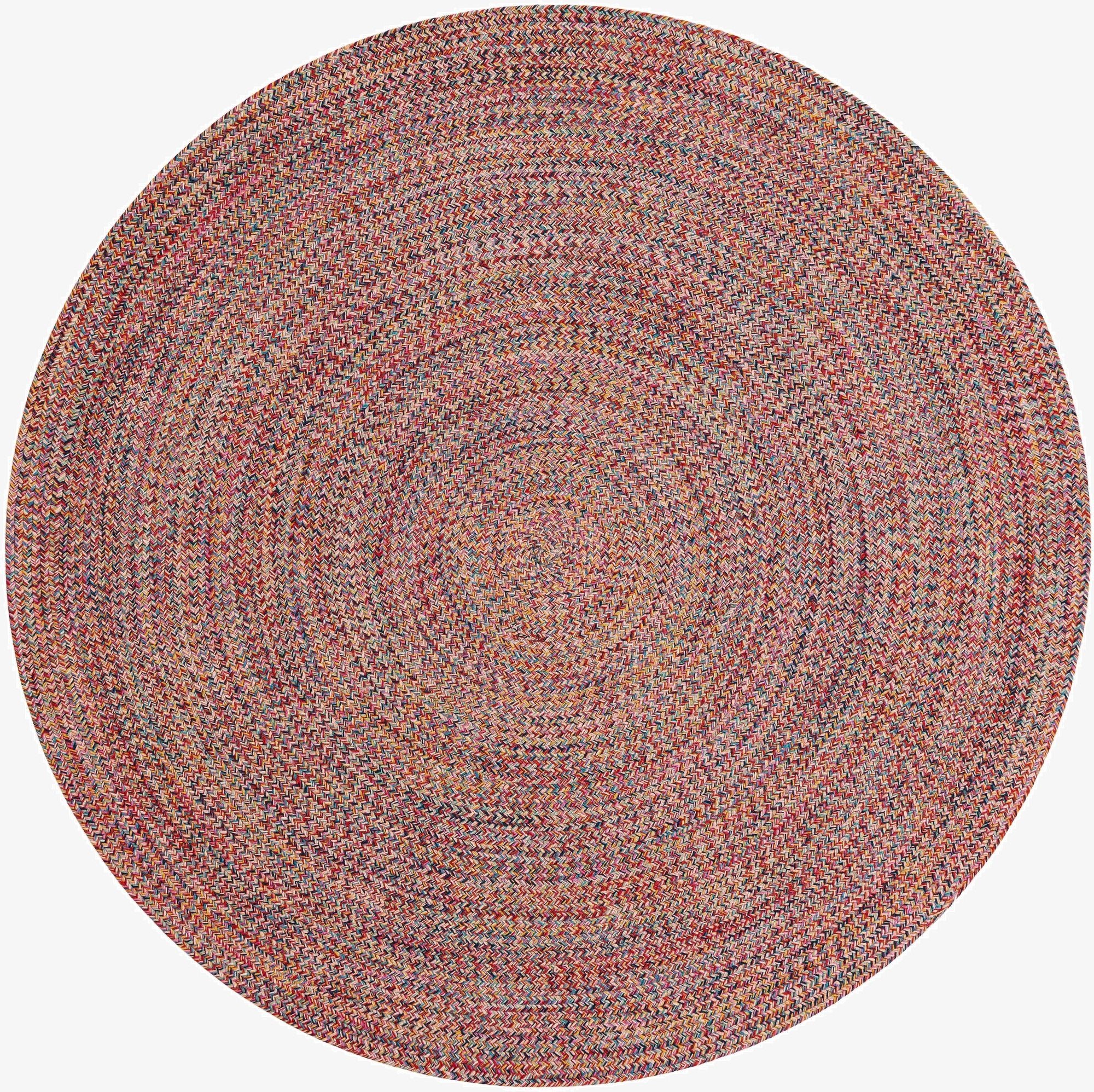 5' 3 x 5' 3  Hand Woven Eco Verse   Washable Indoor / Outdoor Round Rug