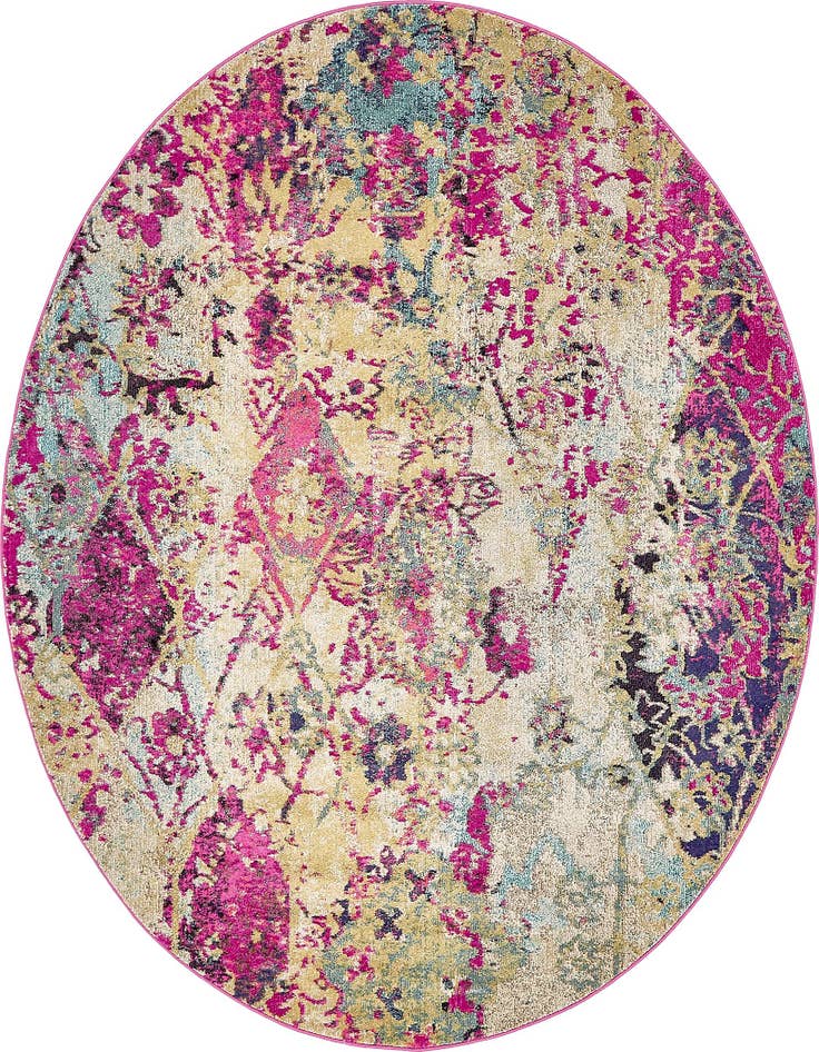 Detail image of 8' x 8' Washable El Paso Round Rug