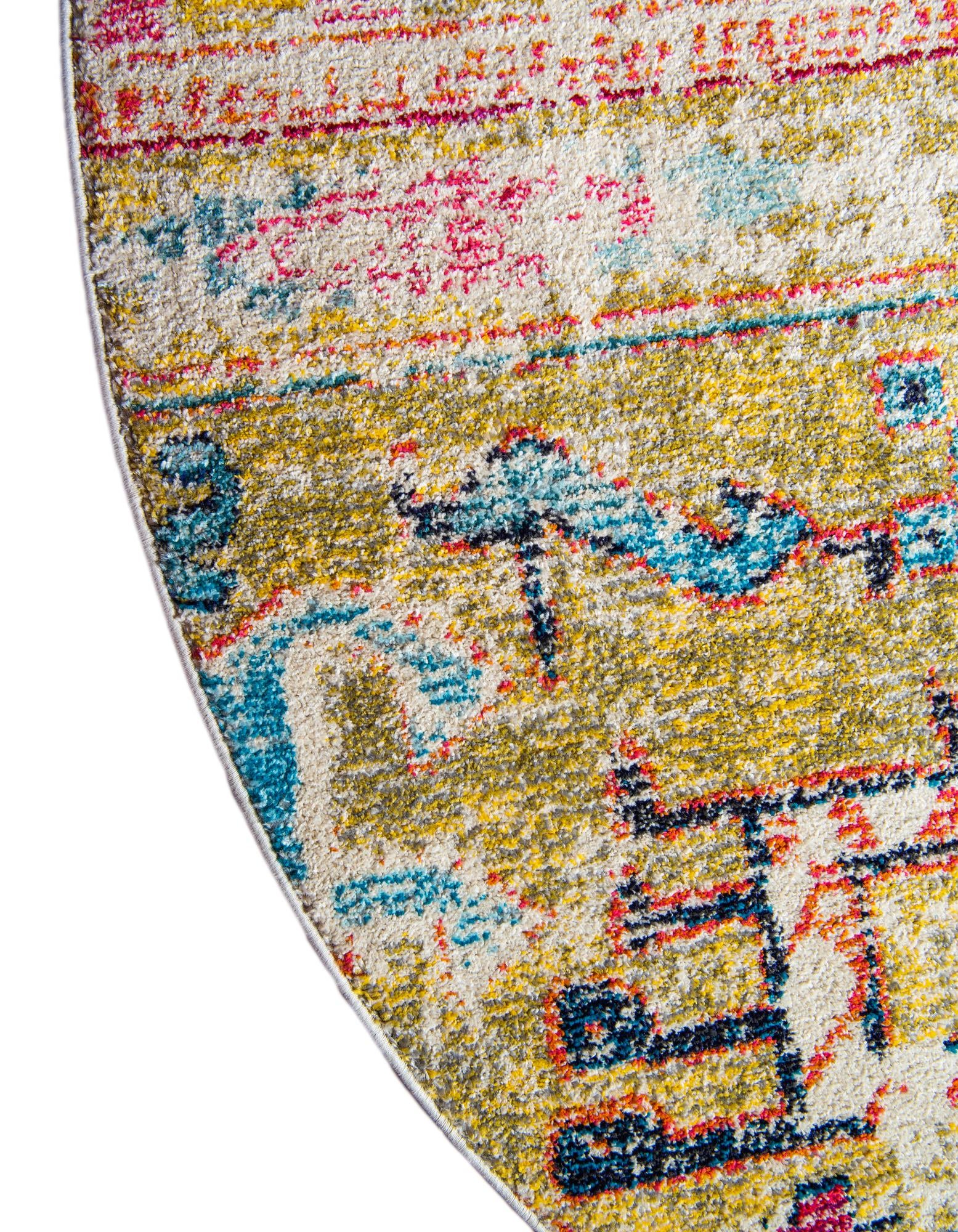 8' x 8' Washable El Paso Round Rug