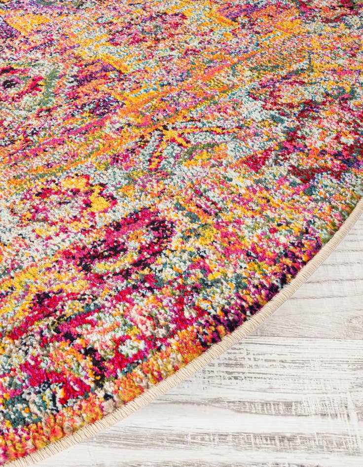 Detail image of 8' x 8' Washable El Paso Round Rug