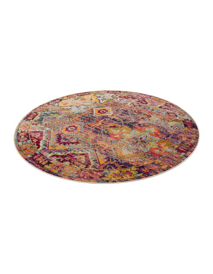 Detail image of 8' x 8' Washable El Paso Round Rug