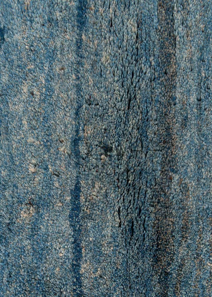 3' 11 x 8' 7 Hand Knotted Gabbeh Wool Round Rug