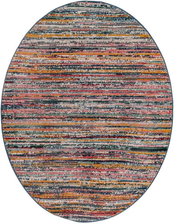 Detail image of 5' 3 x 5' 3 Gemstone Round Rug