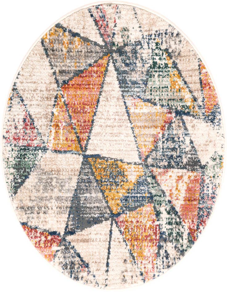 Detail image of 3' 3 x 3' 3 Gemstone Round Rug