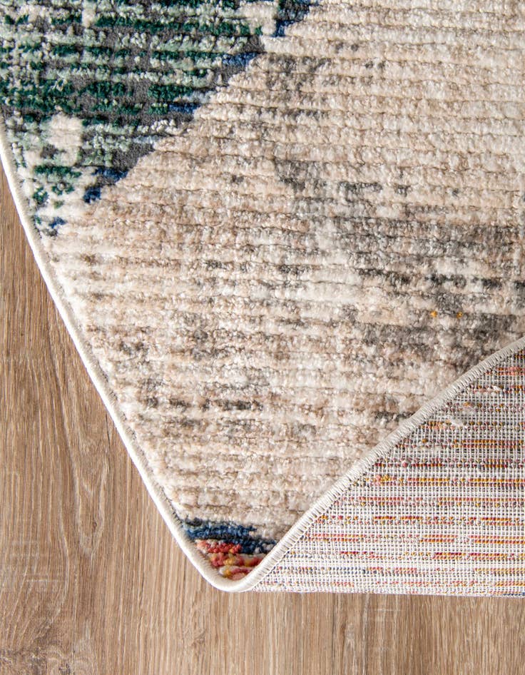 Detail image of 5' 3 x 5' 3 Gemstone Round Rug