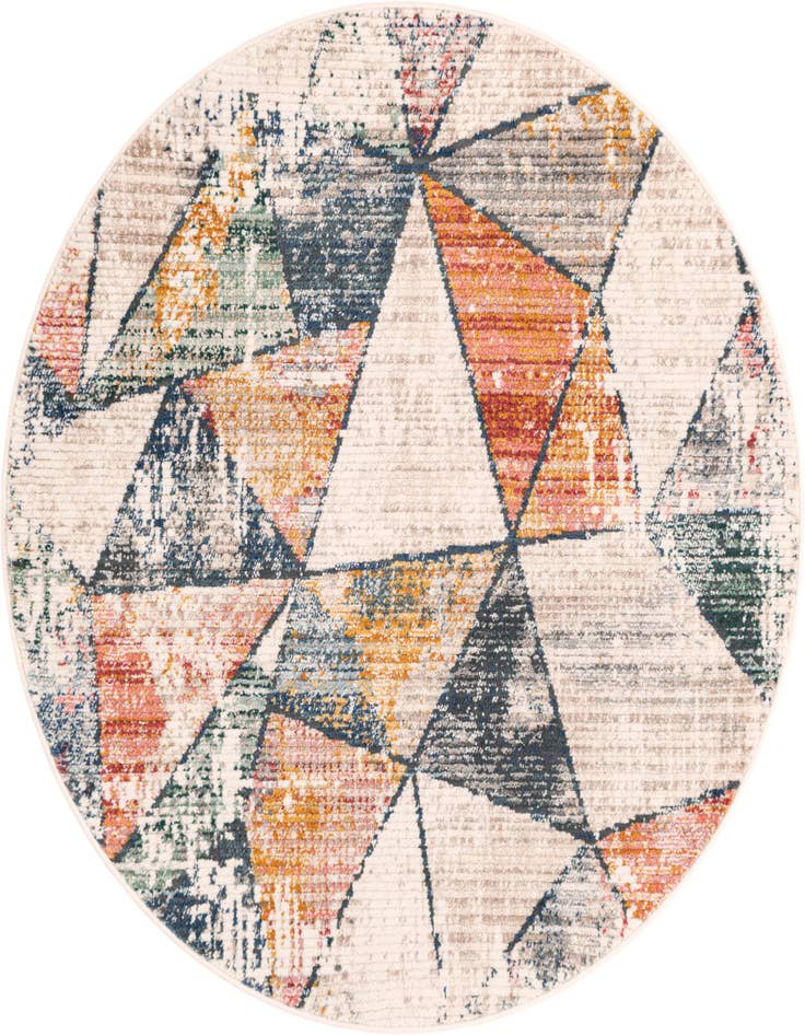 Detail image of 5' 3 x 5' 3 Gemstone Round Rug