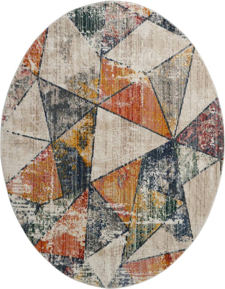 Detail image of 7' 10 x 7' 10 Gemstone Round Rug