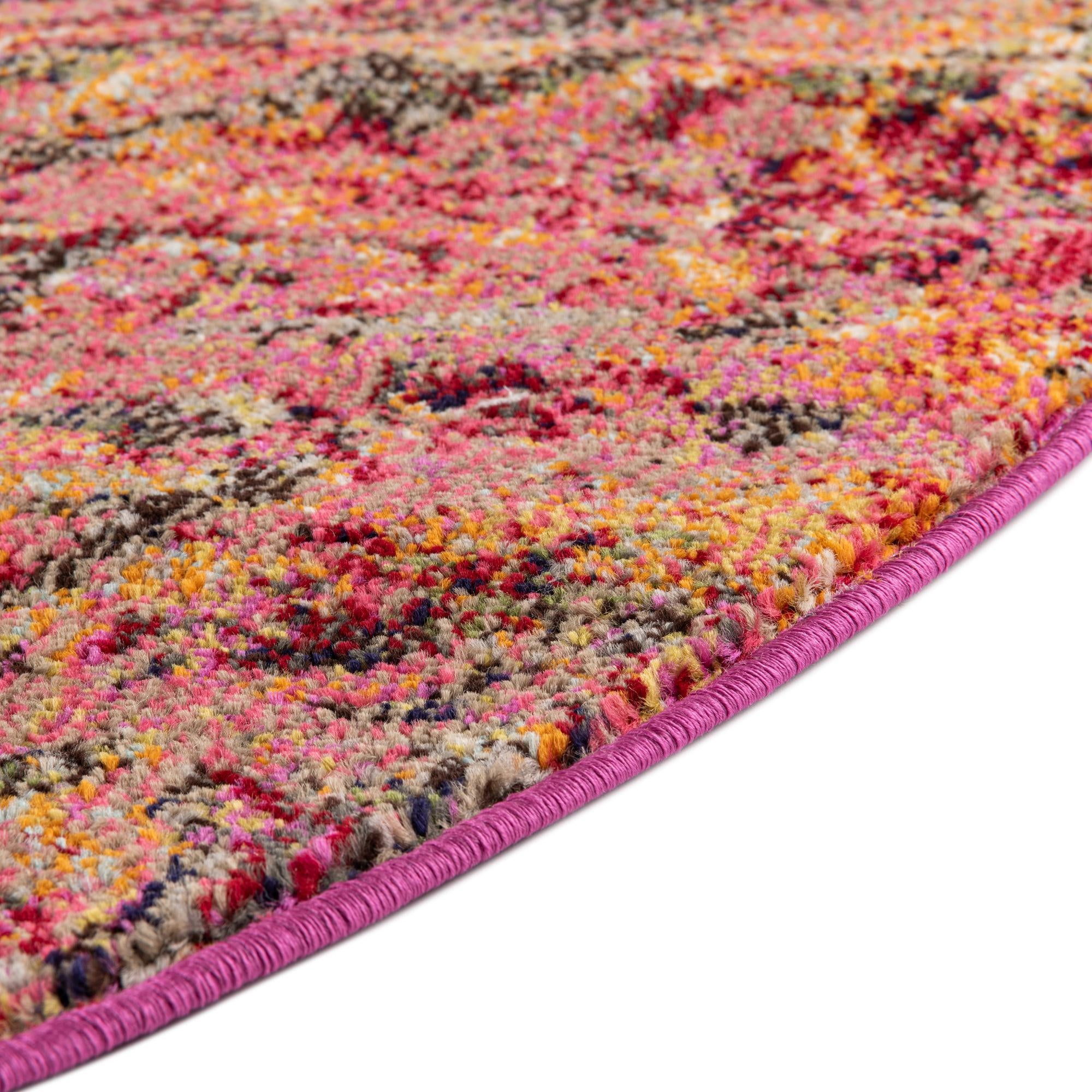 5' 3 x 5' 3 Washable Haerfest Round Rug