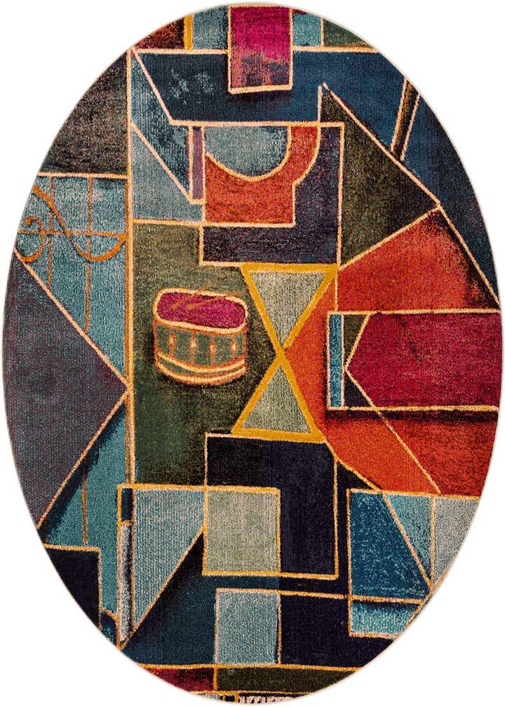 7' 10 x 7' 10 Washable Haerfest Round Rug