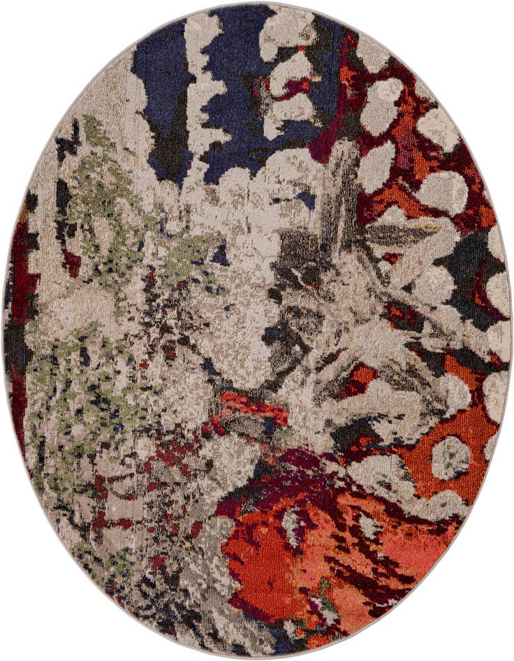 Detail image of 6' x 6' Washable Haerfest Round Rug