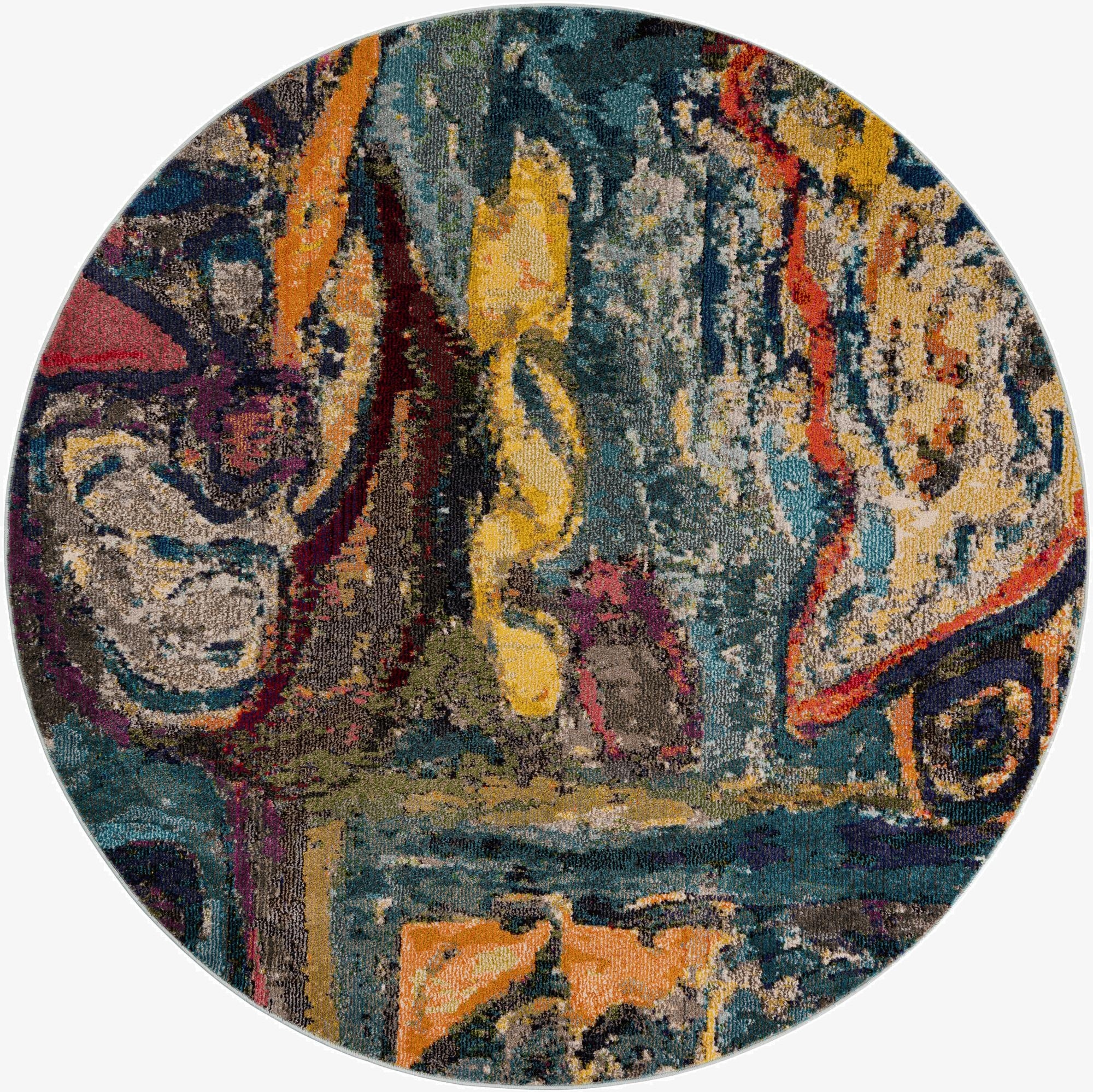 6' x 6'  Washable Haerfest Round Rug