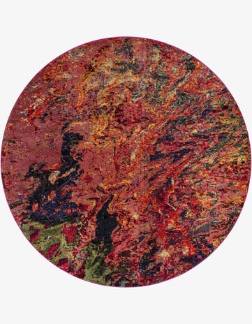 Washable Haerfest Round Rug