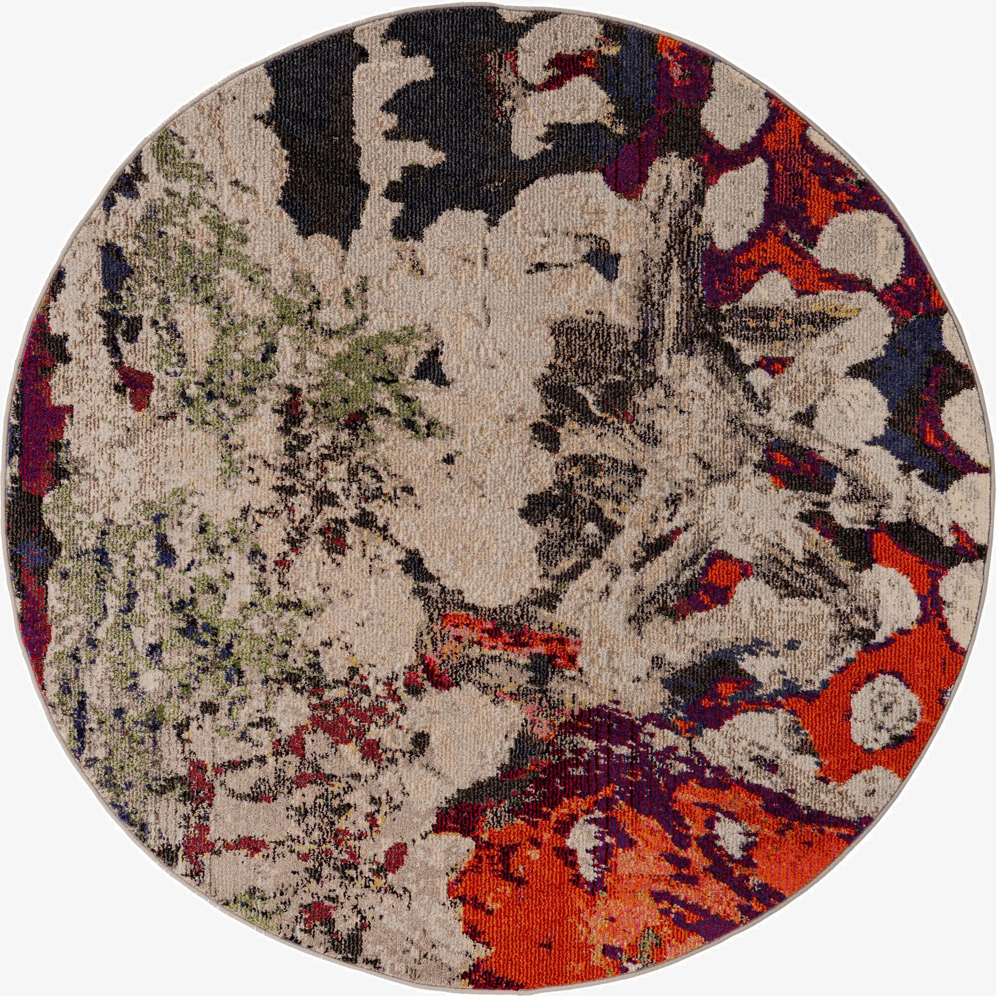 5' 3 x 5' 3  Washable Haerfest Round Rug