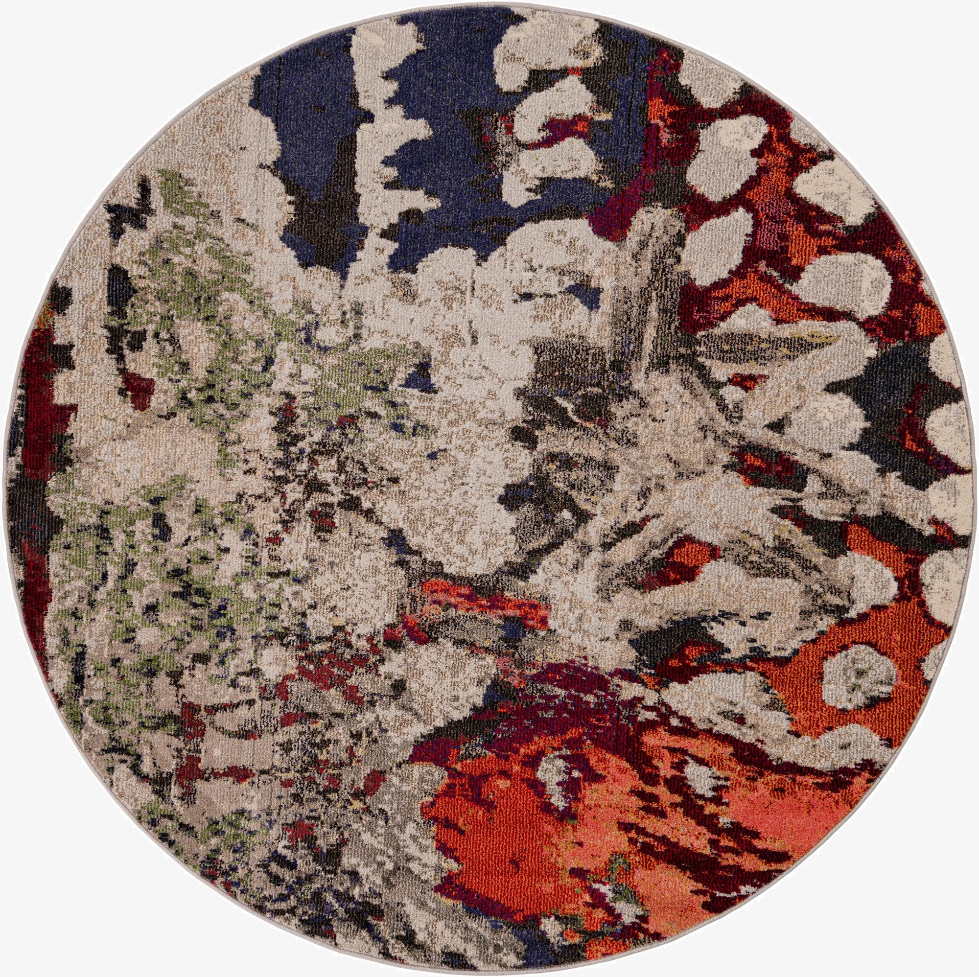6' x 6'  Washable Haerfest Round Rug