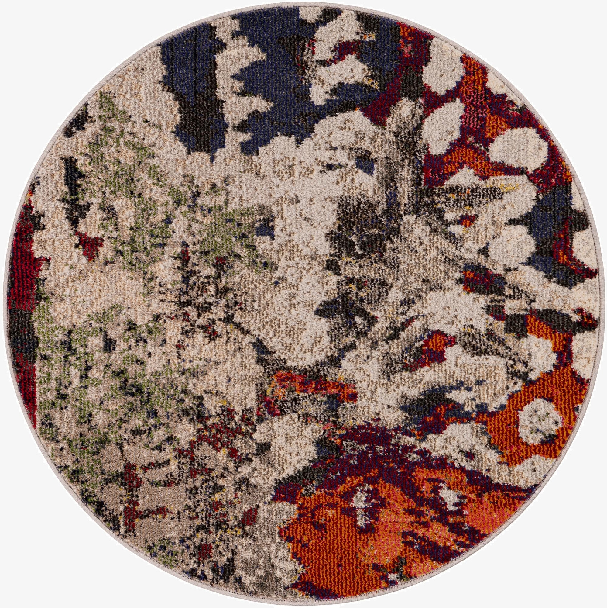 3' 3 x 3' 3  Washable Haerfest Round Rug