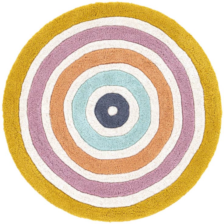 Detail image of 2' x 2' Hand Tufted Wool Round Rug