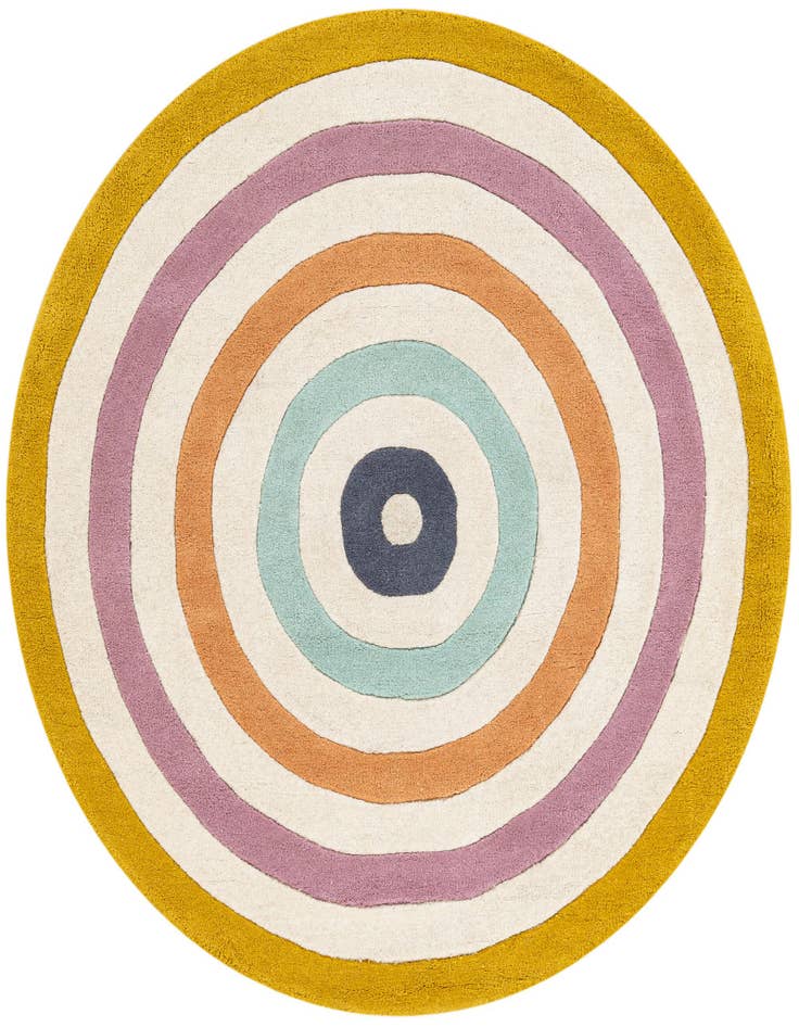 Detail image of 4' 1 x 4' 1 Hand Tufted Wool Round Rug