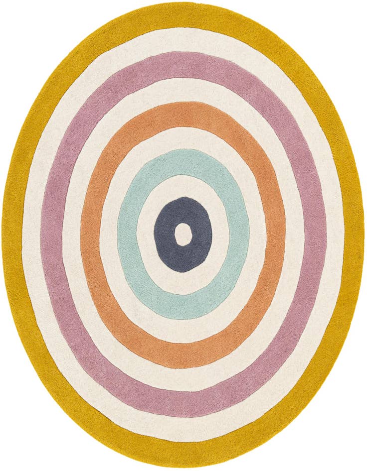 Detail image of 5' 1 x 5' 1 Hand Tufted Wool Round Rug