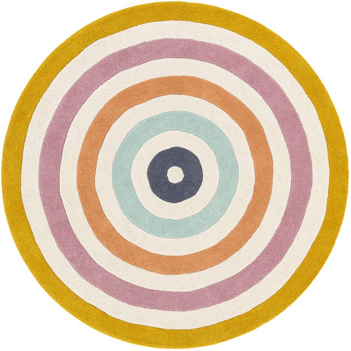 5' 1 x 5' 1 Hand Tufted Wool Round Rug