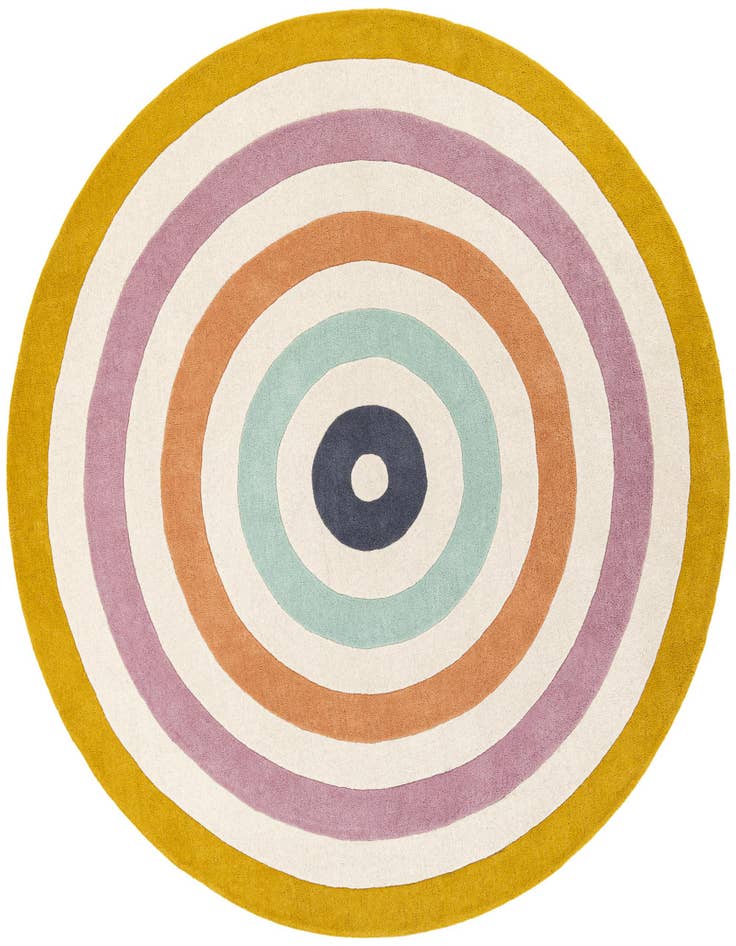 Detail image of 7' 10 x 7' 10 Hand Tufted Wool Round Rug