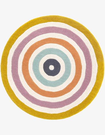 3' 1 x 3' 1 Hand Tufted Wool Round Rug