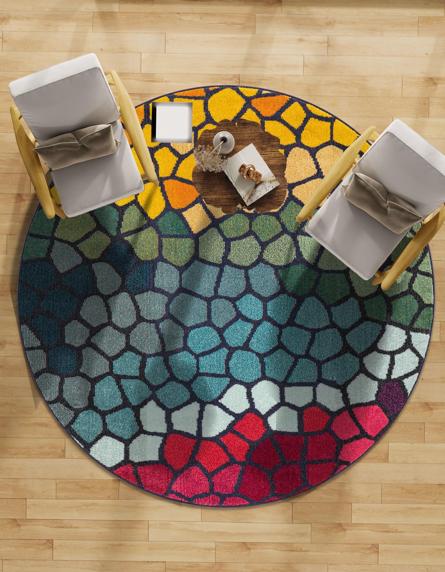 6' x 6' Washable Hyacinth Round Rug