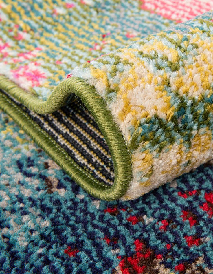 Detail image of 6' x 6' Washable Hyacinth Round Rug