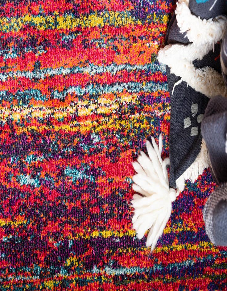 Detail image of 8' x 8' Washable Hyacinth Round Rug