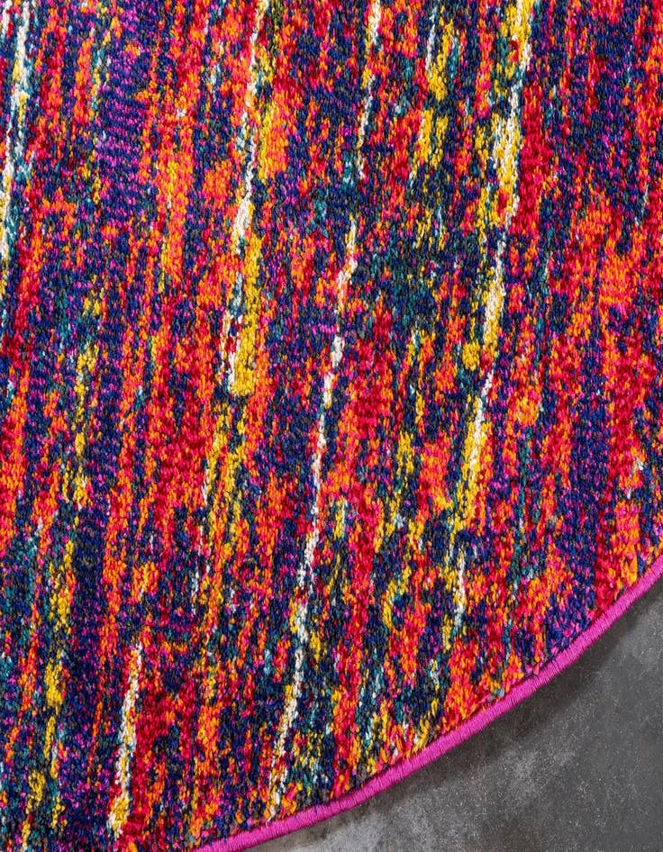 Detail image of 8' x 8' Washable Hyacinth Round Rug