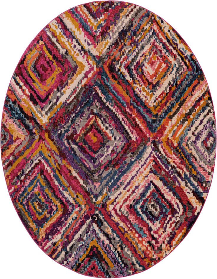 Detail image of 8' x 8' Washable Hyacinth Round Rug
