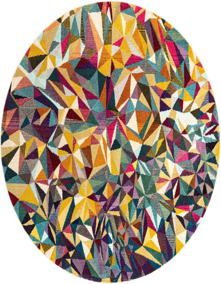 Detail image of 8' x 8' Washable Hyacinth Round Rug