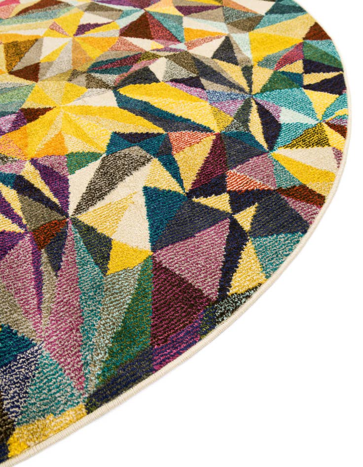 Detail image of 6' x 6' Washable Hyacinth Round Rug
