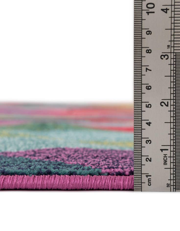 Detail image of 6' x 6' Washable Hyacinth Round Rug