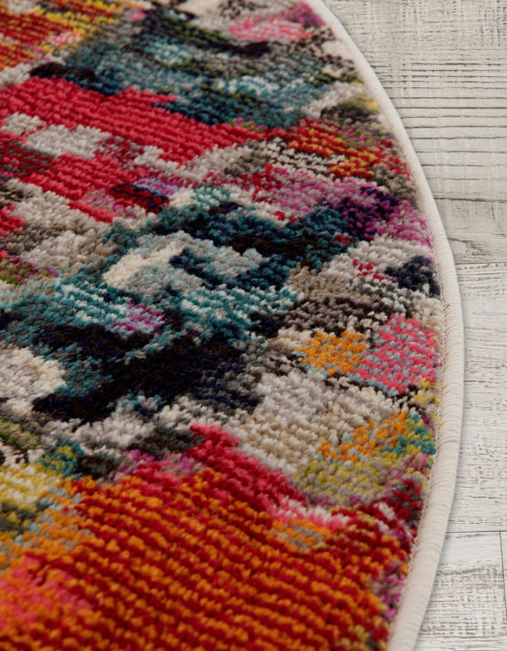 Detail image of 8' x 8' Washable Hyacinth Round Rug