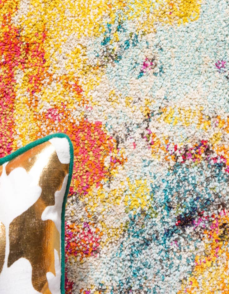 Detail image of 8' x 8' Washable Hyacinth Round Rug