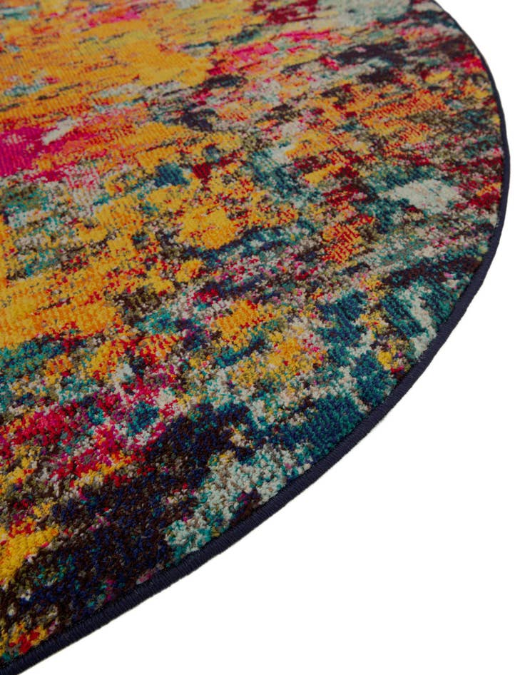 Detail image of 8' x 8' Washable Hyacinth Round Rug