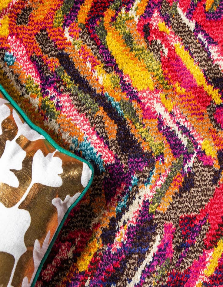 Detail image of 8' x 8' Washable Hyacinth Round Rug