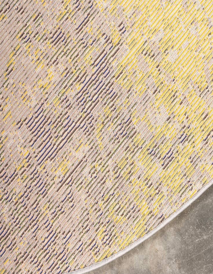 Detail image of 6' x 6' Washable Hyacinth Round Rug