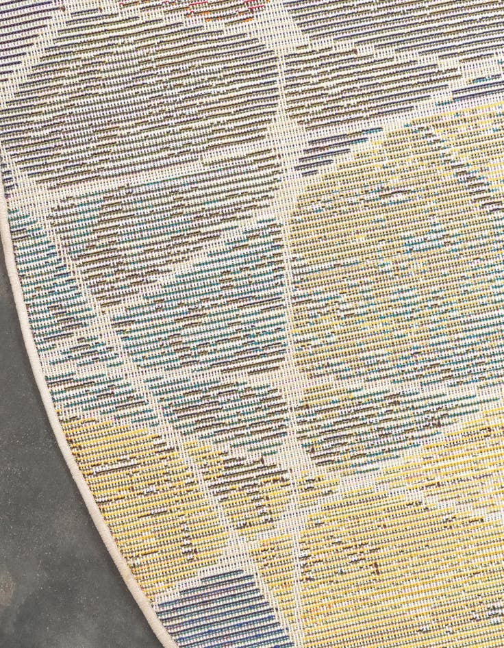 Detail image of 8' x 8' Washable Hyacinth Round Rug