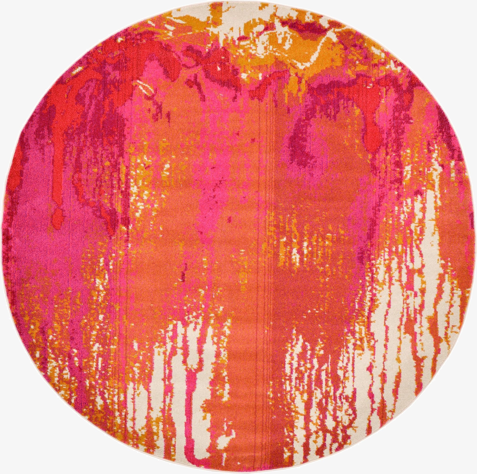 8' x 8' Washable Hyacinth Round Rug