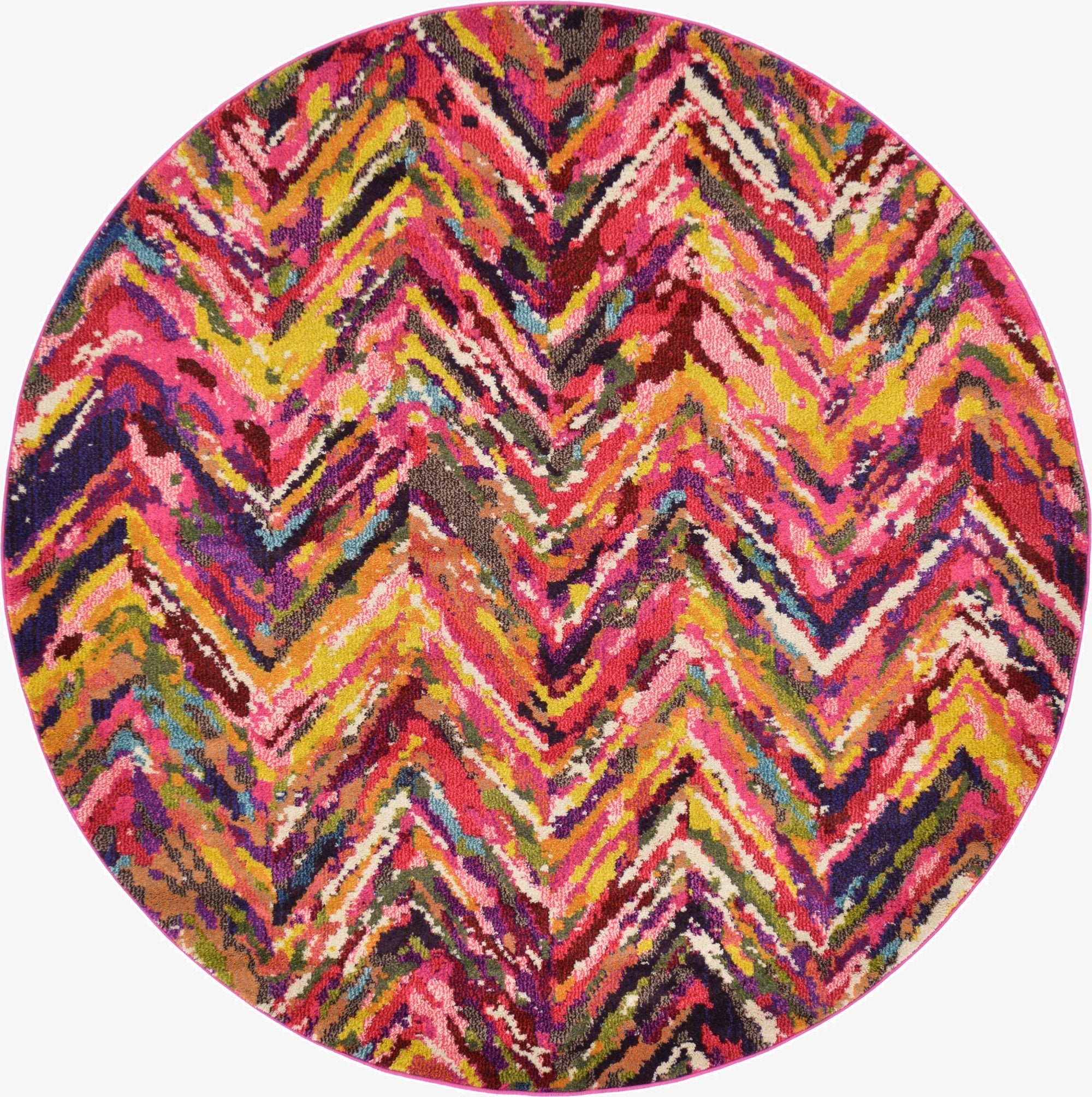 6' x 6' Washable Hyacinth Round Rug