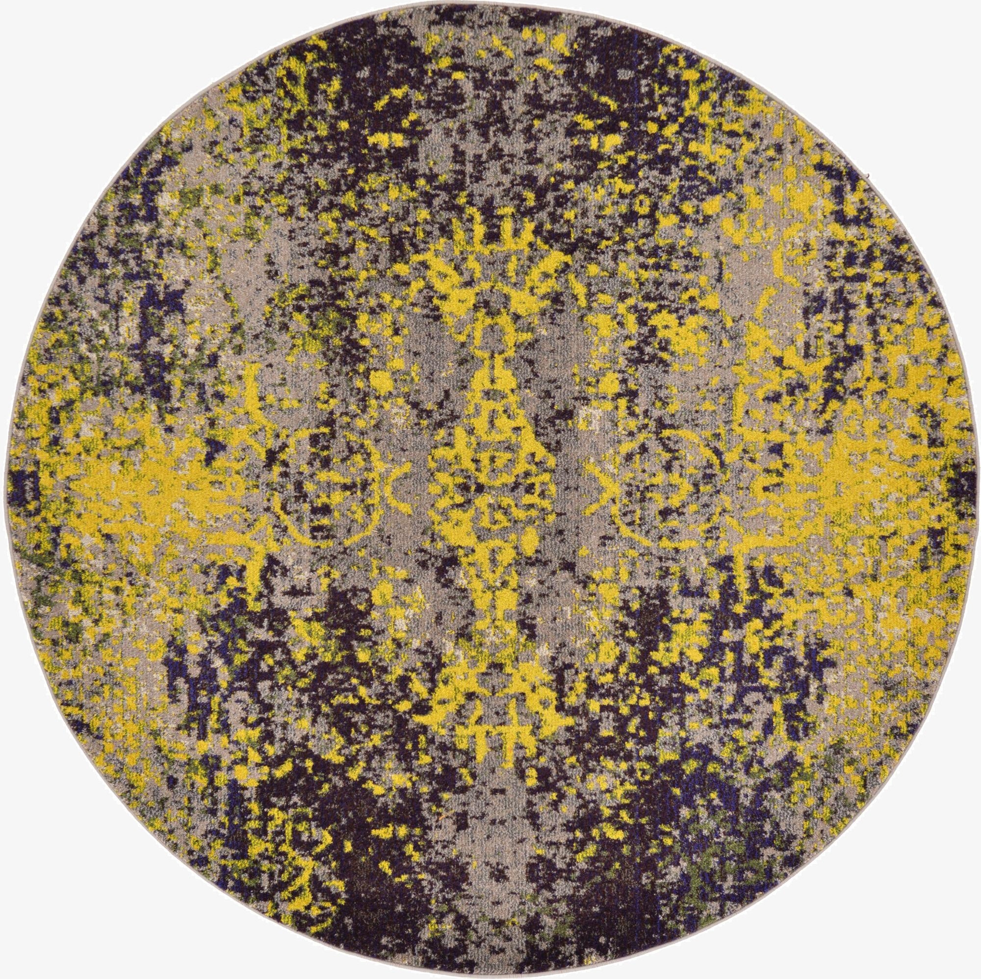 6' x 6' Washable Hyacinth Round Rug