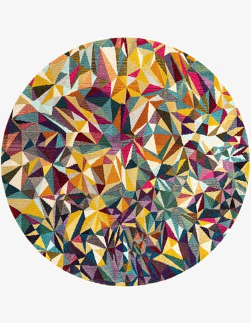 Washable Hyacinth Round Rug