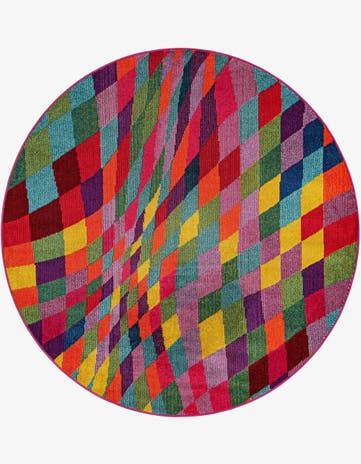 6' x 6' Washable Hyacinth Round Rug