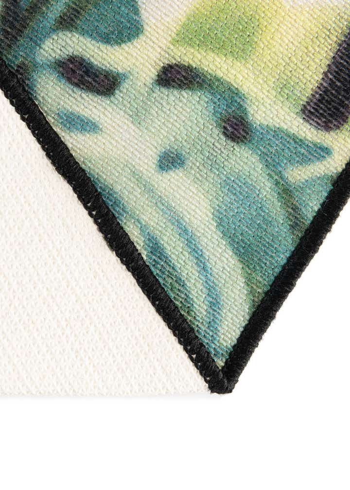 3' 3 x 3' 3 Easy-Clean Jill Zarin Caribbean Indoor / Outdoor Round Rug